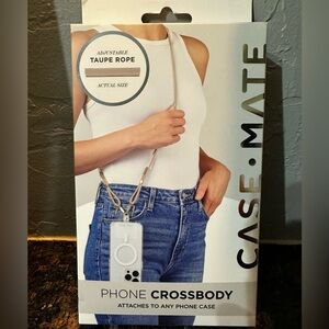 Case-Mate Phone Crossbody with Beige Rope